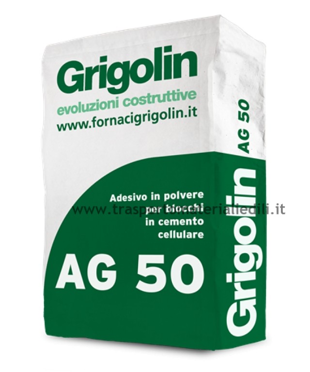 COLLANTE AG50 GRIGOLIN PER SIPOREX 25 KG - Trasporto Materiali edili